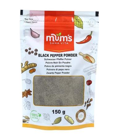 Mum's Premium Black Pepper Powder - Ground Black Pepper 150g (150 gram) - Buy Online on GoSupps.com