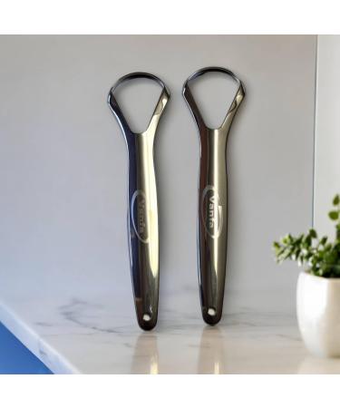 Stainless Steel Tongue Scraper Set for Adults - 2-Pack Cases Reduce Bad Breath & Enhance Oral Hygiene - Easy-to-Use Tongue Cleaner #79019 - Buy Online on GoSupps.com