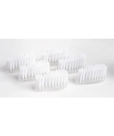 Luxinity 6x Replacement Heads - Soft Bristle Heads for Stainless Steel Toothbrush | International Shipping Available - Buy Online on GoSupps.com