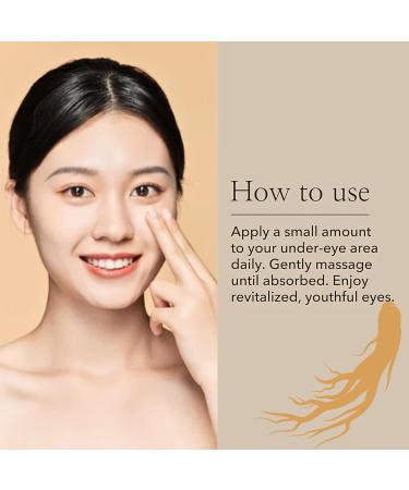 Revive Eye Serum: Ginseng + Retinal Korean Eye Cream for Dark Circles and Puffy Eyes Anti Wrinkle Eye Cream Anti Aging Under Eye Cream Eye Bags Remover Eye Serum for All Skin Types - Buy Online on GoSupps.com