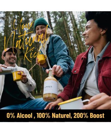 GIMBER Sweet Lilly Organic Ginger Concentrate 500 ml | Organic non-alcoholic drink made from a blend of ginger passion fruit pineapple and turmeric - Buy Online on GoSupps.com