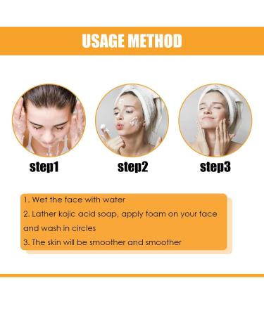 2PC Kojic Acid Soap Set - Lemon Turmeric Facial & Body Wash for Brightening & Cleansing - Buy Online on GoSupps.com