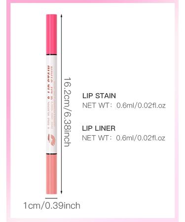 bark Erinde Lip Marker Waterproof Lip Liner 2 Colors Double Head Long Lasting Matte Lip Liner Liquid Highly Pigmented Lipstick Waterproof Makeup Lip Pencil 05 - Buy Online on GoSupps.com