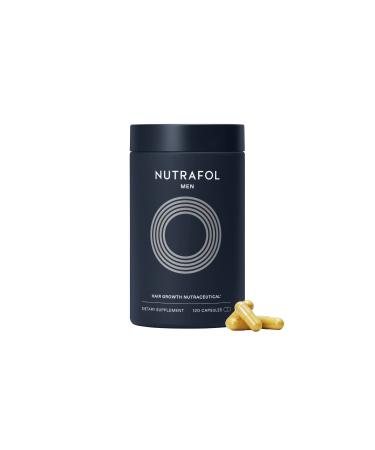 Nutrafol Men Hair Growth Supplement, Clinically Effective for Visibly Thicker Hair and Scalp Coverage (1-Month Supply Bottle) 1 Month Supply Bottle