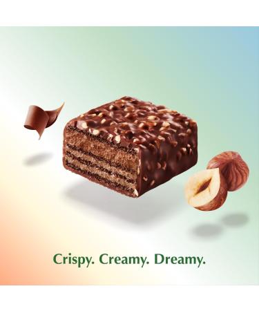 Milk Chocolate Wafer Bar With Roasted Hazelnuts 10 x 30g With Gift Box - Snack-Sized Bar - Buy Online on GoSupps.com