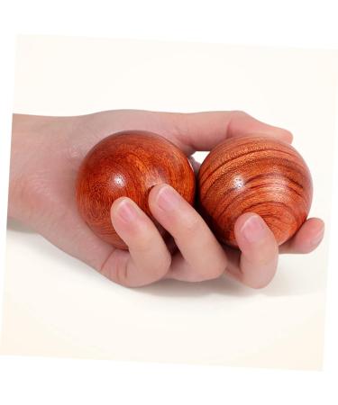 Beavorty 4-Piece Mahogany Massage Ball Set - Acupuncture Finger & Plantar Fasciitis Relief | Handmade in China - Buy Online on GoSupps.com