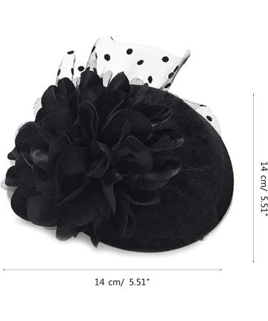 amangul Teenagers Hair Clip with Flower Decor Top Hat Shape Hairpin Colorful Hair Clip for Taking Photo Hairpins for Woman Girl(Red) - Buy Online on GoSupps.com