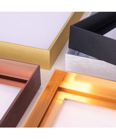 GVS-ART DIY Metal Floating Frame for 36X36  Canvas Painting Art 1 1/2(3.8cm) Depth  Floater Frame Mental Frame Kit  Cut to Pieces Not Include Canvas or Mat Light Gold Frame 36X36  Light Gold