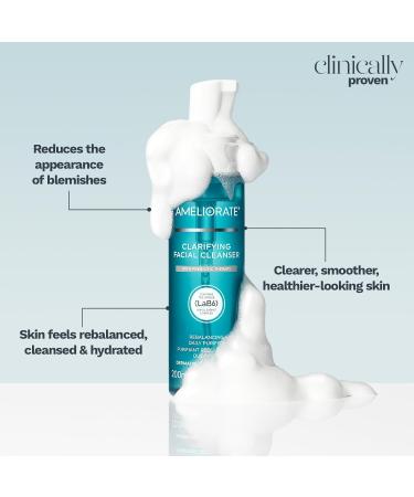 Ameliorate Clarifying Facial Cleanser 200ml | Lab6 Lactic Acid Nicinamide| Dermatologically tested - Buy Online on GoSupps.com