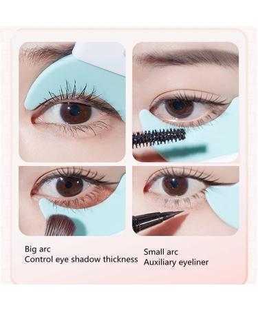Eyelash Shield Applicator Guard Tool - 2 Pcs Multifunction Silicone Stencils for Quick and Easy Eye Makeup - Buy Online on GoSupps.com