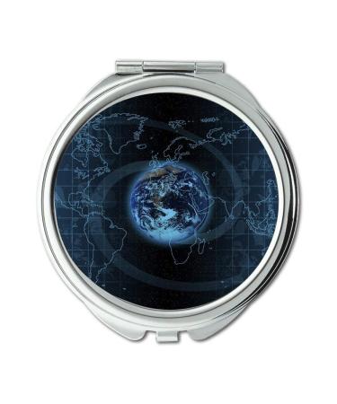 Mirror makeup mirror Map Wallpaper map acronym Pocket Mirror portable mirror