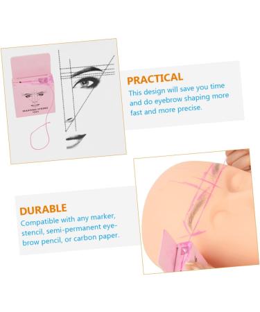 FRCOLOR 2pcs Make up Kit Cosmetic Measuring Tools Eyebrow Measurement Tool Stickers Measuring Line Major - Buy Online on GoSupps.com