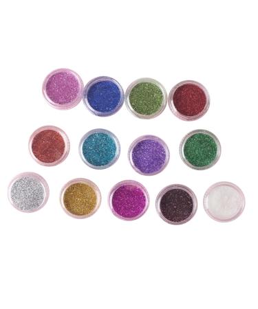 TOVINANNA 12 Boxes Glitter eyeshadow pigments Pearlescent Eyeshadow powder kit