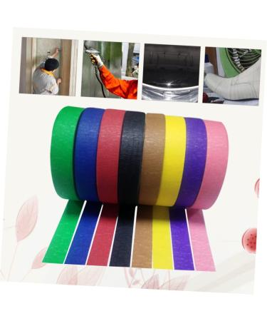 FOMIYES 12 Pcs Colored Duct Tape Strong Sticky Wrinkle Paper Round Grill Grate Tea Pot Strainer Replacement Masking Tape Colored Garage Door t Handle Child Crepe Paper Spray Paint - Buy Online on GoSupps.com
