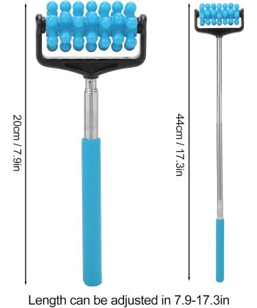 T-Shaped Massage Scooters Manual Body Rollers for Muscle Relief | Deep Tissue Trigger Point Massager Sky Blue - Buy Online on GoSupps.com