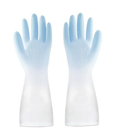 Cleaning Gloves Waterproof Kitchen Gloves Reusable Dishwashing Gloves Durable Rubber Gloves Anti Slip Household Gloves for Kitchen for Palm Width 3.6''-3.9