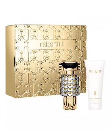 Paco Rabanne Fame 2-Piece Set for Women (2.7 Oz Eau De Parfum Spray + 3.4 oz Body Lotion) 3.05 Fl Oz (Pack of 2)