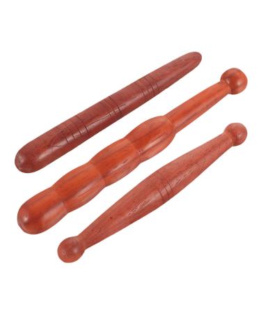 Gleavi 3st acupressure Stab wood Thai massage acupressure pen wood acupuncture massage clerk hand tool foot massage device trigger point massage tab massage gauge for at home manage massage pencil 15xcm as shown