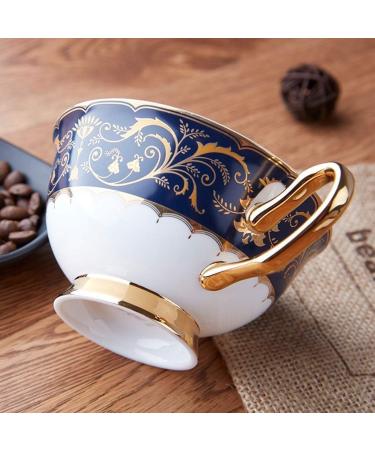 Pattern Vintage Ceramic Coffee Cup and Saucer Set Timpani Breakfast Cup Home Kitchen Office - Buy Online on GoSupps.com