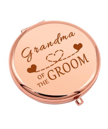 Grandma of The Groom Gifts Engagement Gifts for Women Compact Mirror Grandma Wedding Gift Thank You Gift Folding Makeup Mirror for Grandmother Nana Wedding Party Gifts