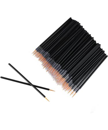 FOMIYES 100 Pcs Eyebrow Liner Brushes Liner Brush for Eyes Eyebrow Liner Small Eyeliner Brush 10x0.3cmx2pcs Blackx2pcs - Buy Online on GoSupps.com