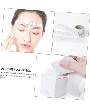  BIUDECO 1 Roll Eyebrow Ruler Tattoo Measuring Makeup Supplies Eyebrow Scale Ruler Eyebrow Makeup Ruler White Female Paper Escalator Disposable - Buy Online on GoSupps.com