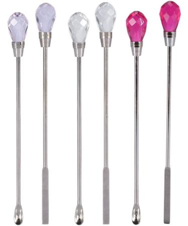 Nail Tools Light Therapy Gel Stir Bar Nail Stir Bar Powder Mixing Stirrer Stick Powder Transparent Red Tri-color Optional(red) - Buy Online on GoSupps.com