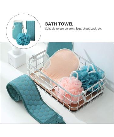 Buy Beaupretty 3-Piece Bath Towel Set | Exfoliating Gloves & Sponges | Cloud Velvet Bath Ball - Ideal for Luxurious Showers | Lake Blue | International Shipping Available - Buy Online on GoSupps.com
