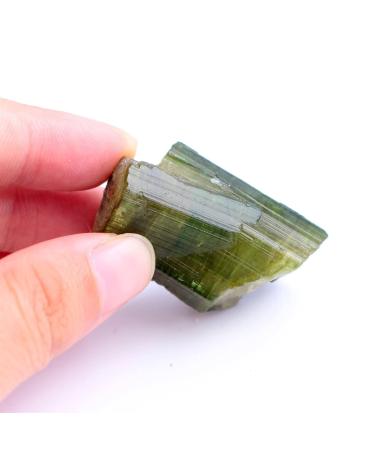 Stone 1PC Natural Rare Green Tourmaline Quarzt Rough Stone Raw Gemstone Specimen Irregular Crystals Collection Reiki kaixun