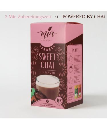 Mia Sweet Chai Chocolate Instant Milk Tea - 8 Pack (80 Cups) | Quick & Easy Soluble Drink Mix 250g - Buy Online on GoSupps.com