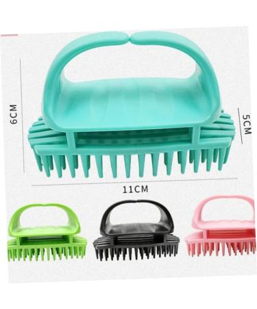 WOONEKY Shampoo Brush Set - 2 Pieces Scalp Massager & Hair Shampoo Brush (11x6 cm) - Green - Perfect for Scalp Care & Hair Health - International Shipping Available - Buy Online on GoSupps.com