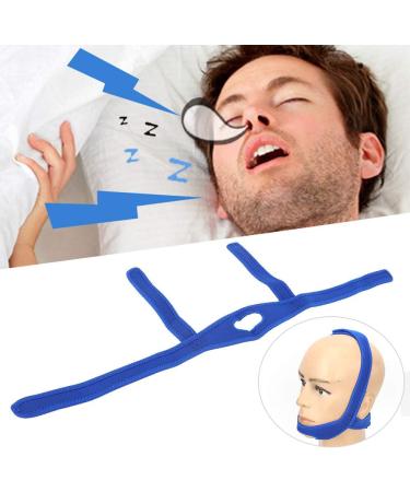 Snoreless Sleeping Solution: Women's Blue Chin Strap for Snore Reduction - Buy Online on GoSupps.com