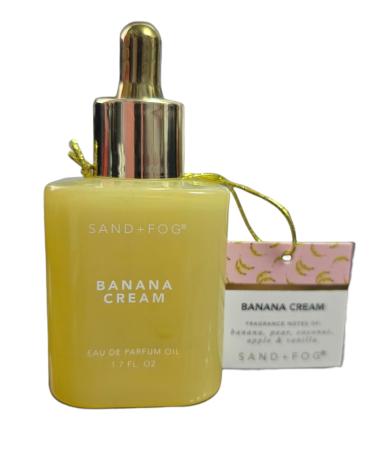 Sand and Fog Banana Cream Eau de Parfum Dropper Oil for Women With Notes Of Pear Coconut Apples & Vanilla 50 ml 1.69 FL OZ Unboxed