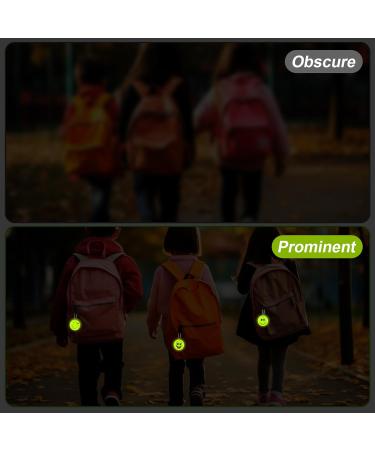 30 Smiley Light Safety Reflectors for Kids - Ideal for School Bags & Jackets | Birthday Party Gift - Buy Online on GoSupps.com