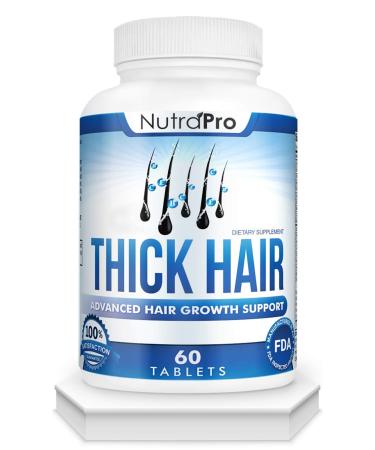 Thick Hair Growth Vitamins  Hair Growth Pills With DHT Blocker Stimulates Faster Hair Growth for Weak  Thinning Hair Biotin Hair Supplements with Keratin & Collagen Helps Men&Women Grow Perfect Hair. 60 Count (Pack of 1)