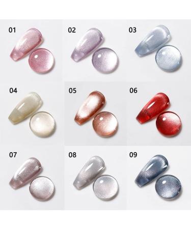DIY Colorful Nail Varnish Reflective Manicure Crystal Cat Eye Gel Gel Nail Polish Nail Phototherapy Gel - (Color: 5) - Buy Online on GoSupps.com