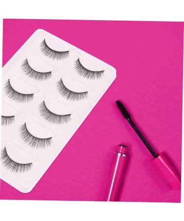 minkissy 15 Pairs Short False Eyelashes Fake Cosmetic Eyelashes Art Eyelashes Makeup Brishes Toiletries Natural Look Eyelashes Extension Lashes False Lashes Artificial Fiber 3d Glue Fluffy - Buy Online on GoSupps.com