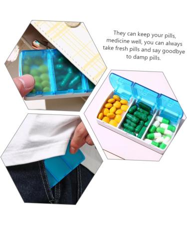 Portable 3-Compartment Medicine Organizer | Travel Pill Storage & Earplug Case - Buy Online on GoSupps.com