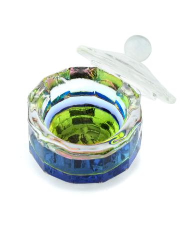 Rainbow Dodecagon Acrylic Nail Art Dappen Dish with Cap Lid - NAPB019 - Buy Online on GoSupps.com
