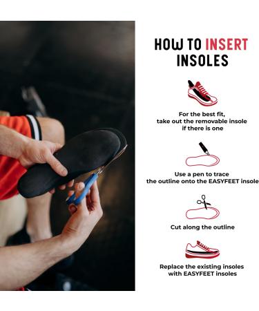 High-Performance Running Insoles | Superior Cushioning for Comfort in Marathon & Trail Running | Premium Red L (Men 11-12.5 / Women 12-13.5 - Buy Online on GoSupps.com