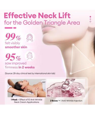 EXH Neck Wrinkle Patches for Tightening and Firming - Collagen Neck Mask with Black Ganoderma Polypeptide - Hydrating Neck Firming Mask for Crepey Skin & Tech Neck (10 Sheets) - Buy Online on GoSupps.com