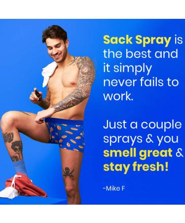 Ballsy Sack Spray (2oz) - Natural Deodorant for Men with Tea Tree & Aloe Vera - Neutralize Odor & Skin Irritation - Cruelty-Free, Sulfate & Paraben-Free - Buy Online on GoSupps.com