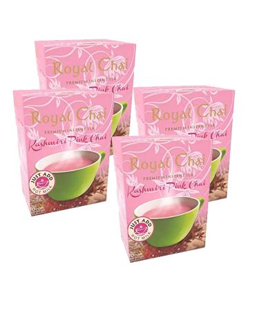 Royal Chai Kashmiri Rose sucr 200 g (lot de 4) - Th instantan premium - Th Kashmiri - Naturel - Th indien Instant Kashmiri