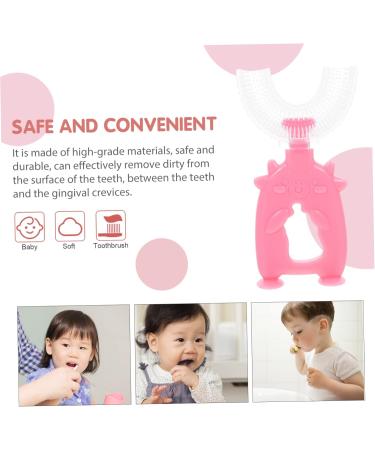 Beavorty U-Shaped Toothbrush for Children - 30 Pack Soft Bristles Perfect for Young Teeth Cleaning - Baby Safe & Durable Design - Buy Online on GoSupps.com