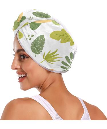 Green Dinosaur Hair Towel 2 Pack - Super Absorbent Quick Dry Hair Turbans for Women & Girls | Ideal for Fast Hair Drying - Buy Online on GoSupps.com