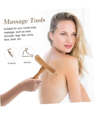 NOLITOY Natural Body Roller | Scraping Stick & Massage Tool | Beech Wood Back Massager for Trigger Points & Spa Therapy - Buy Online on GoSupps.com