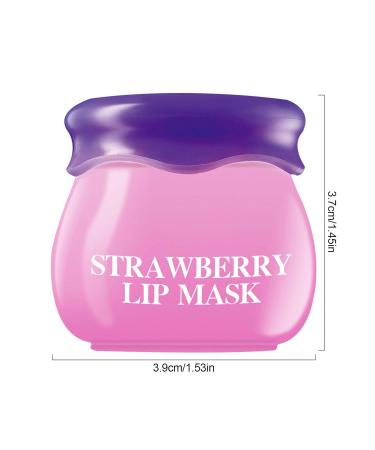 Komsoup Bee Balm Lip Balm - Hydrating Lip Care & Sleep Mask for Dry Cracked Lips | Strawberry Flavor - Buy Online on GoSupps.com