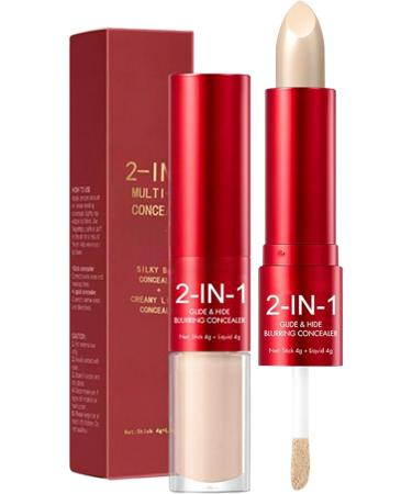 Concealer for Women | Full Coverage Blurring Dual End Blemish Correcting Cream | For Girls Daily Use Travel Outdoors Commuting Sports Dates Parties Work - Buy Online on GoSupps.com