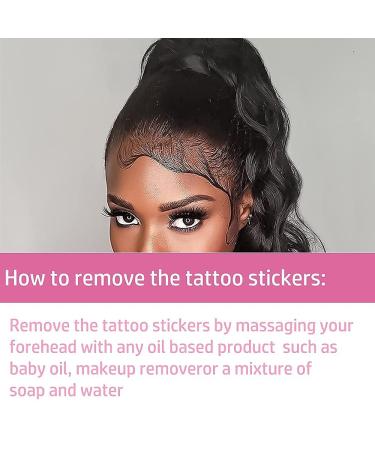 20 Sheets Baby Hair Tattoo Stickers - Waterproof & Lasting Hairline Fake Curly Hairstyle Templates - DIY Salon Makeup Tool (7x4.3inch) - Buy Online on GoSupps.com