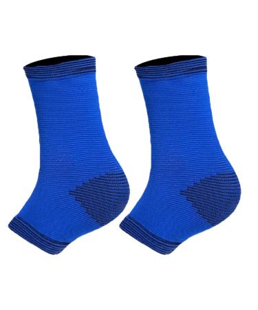 POPETPOP 1 Pair ankle protector ankle running brace foot arch support sleeves ankle support socks ankle brace ankle support wrap ankle wrap toddler latex silk elastic band sole of foot Blue